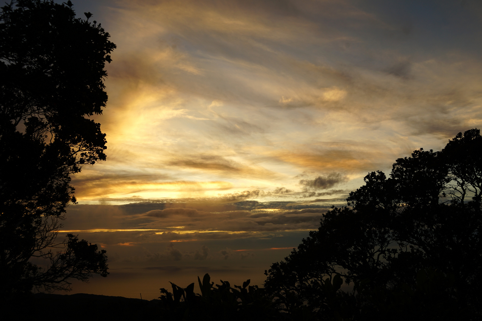 After sunset at Kalalau Lookout