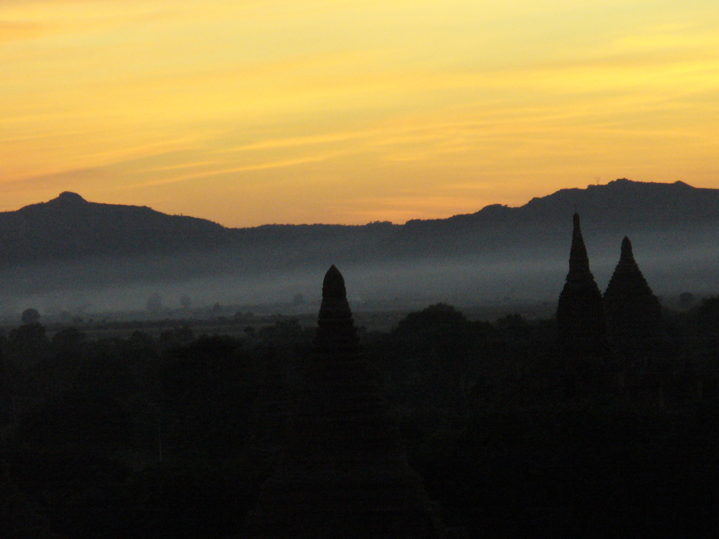 After sunset in Bagan