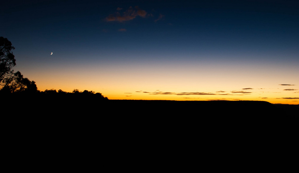 After sunset in Grand Canyon