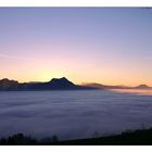 "After Sunset" oberhalb vom Mondsee...