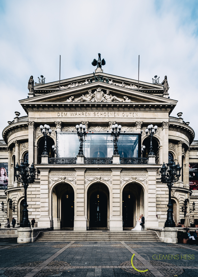 After Wedding Hochzeitsfoto Frankfurt Alte Oper