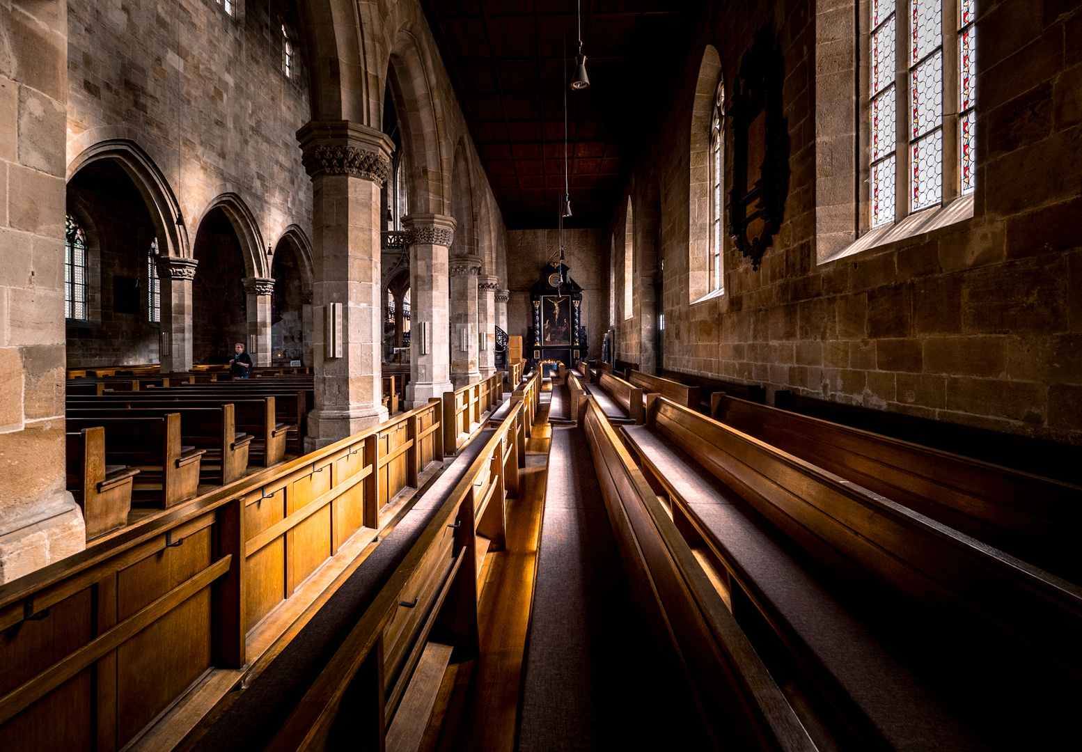 Afternoon light in the church