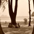 Afternoon relaxation in the shade