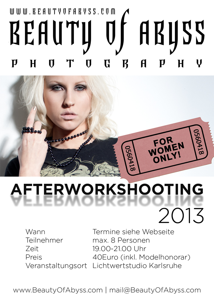 Afterworkshooting – For Women Only!