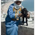 Agadir: Berber with goat at the Kasbah