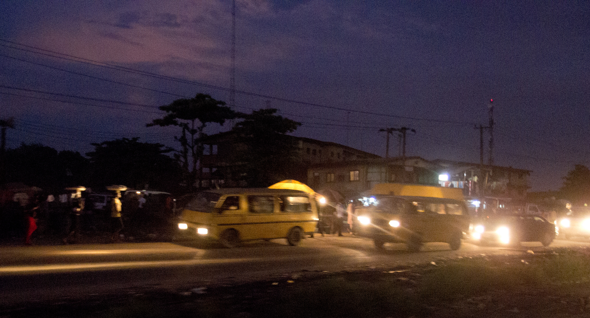 Agege in Lagos by night