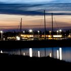 Agger Hafen bei Nacht