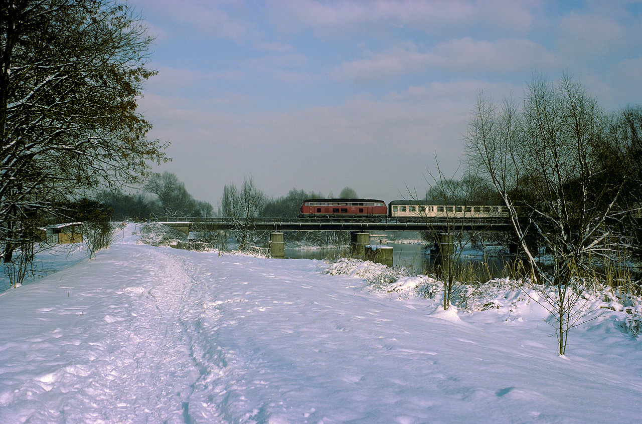 Aggerbrücke im Schnee