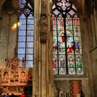 Agilolphusaltar und Paulusfenster im Kölner Dom