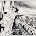 "Agnes above the rooftops of Lisbon"