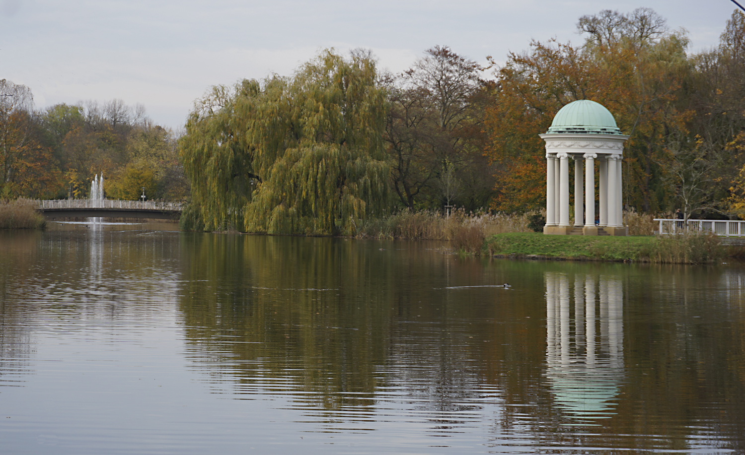 agra-Park Leipzig im Herbstgewand