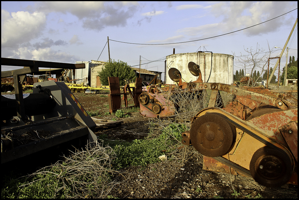 Agricultural machinery on retirement..