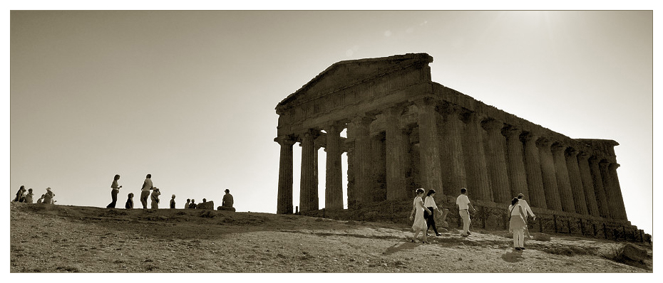 Agrigent. Tal de Tempel. Sizilien