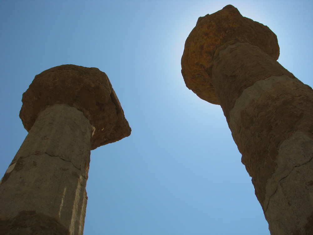 Agrigento. Columnas al sol