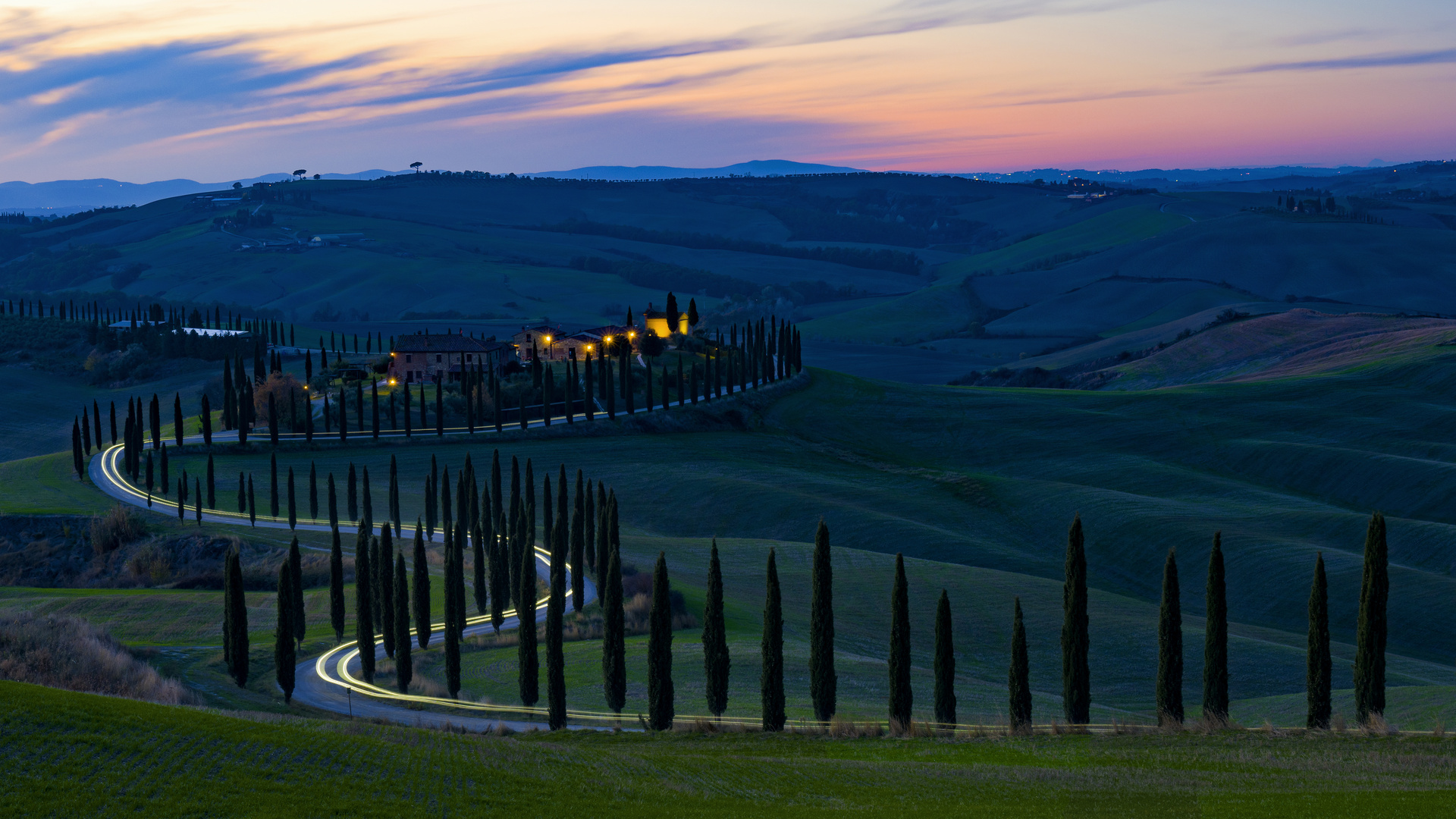 Agriturismo Baccoleno zur Blauen Stunde