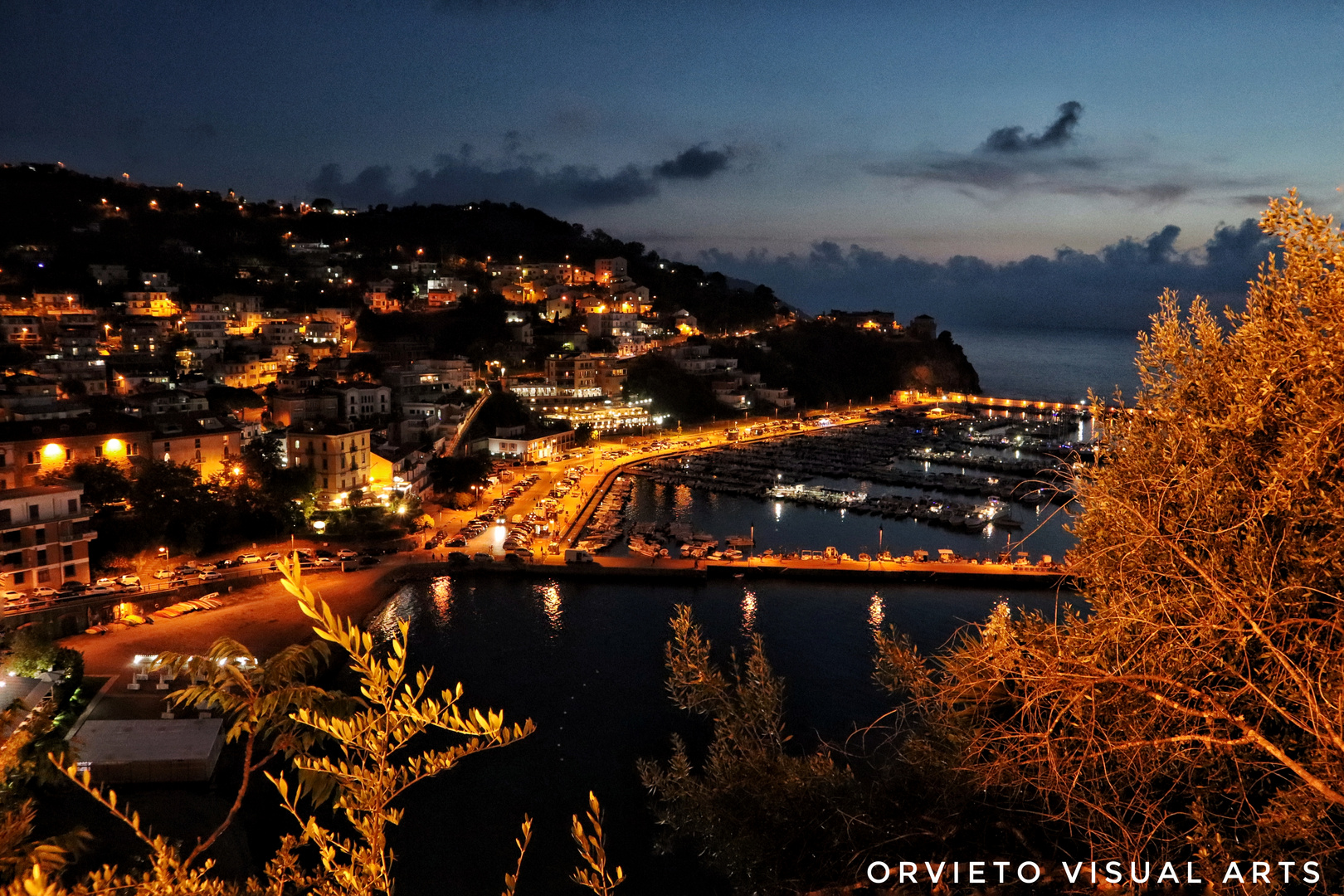 Agropoli, Night's Lights, Italy