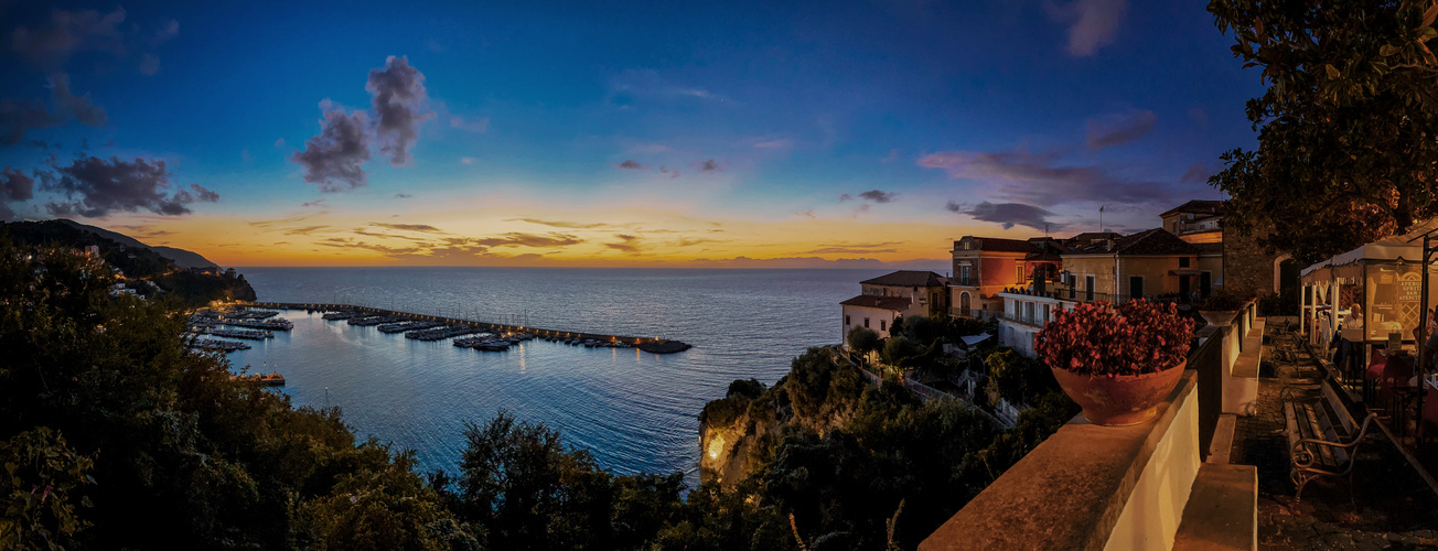 Agropoli_Festung Sonnenuntergang