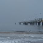 Ahlbecker Seebrücke im Winternebel