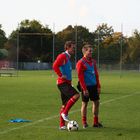 Ahmet Cebe und Andreas Lumpi Lambertz beim Training an der LTU Arena