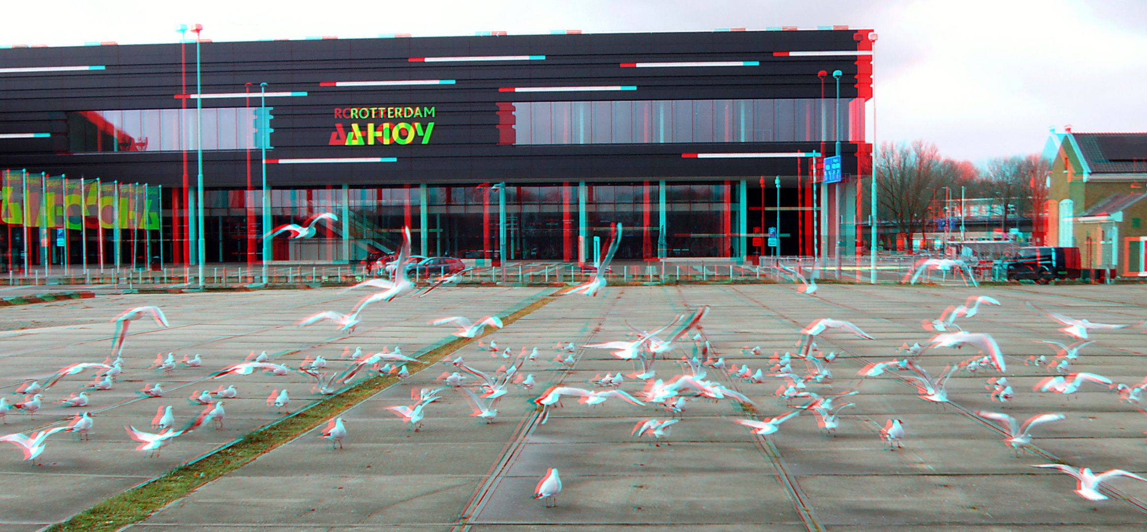 Ahoy Rotterdam 3D anaglyph