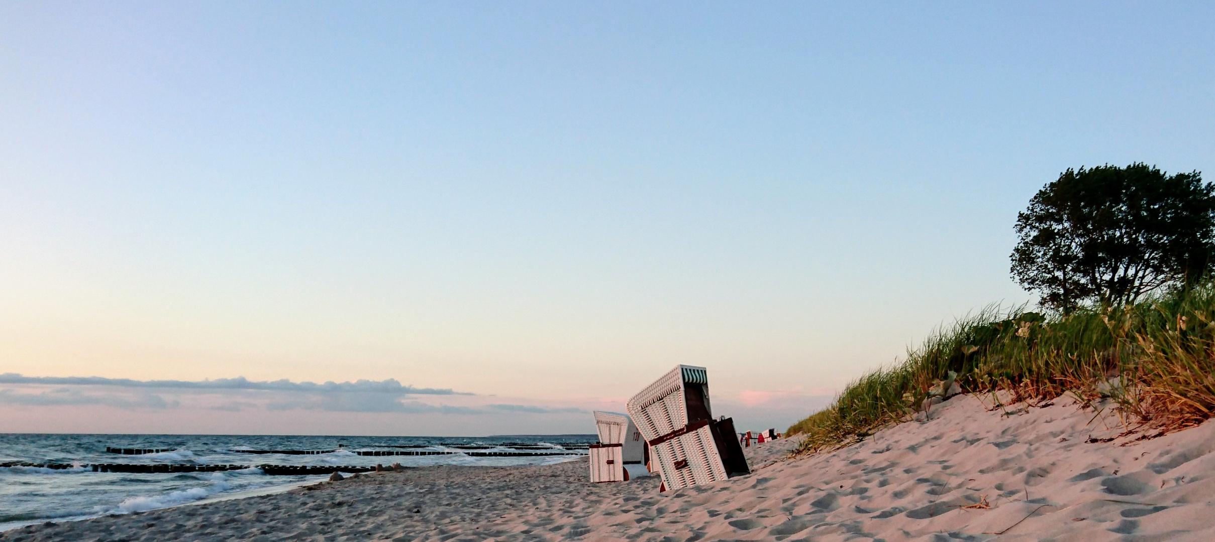 Ahrenshoop - abends am Strand 