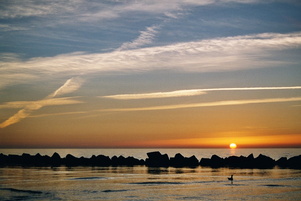 Ahrenshoop Sonnenuntergang am Strand