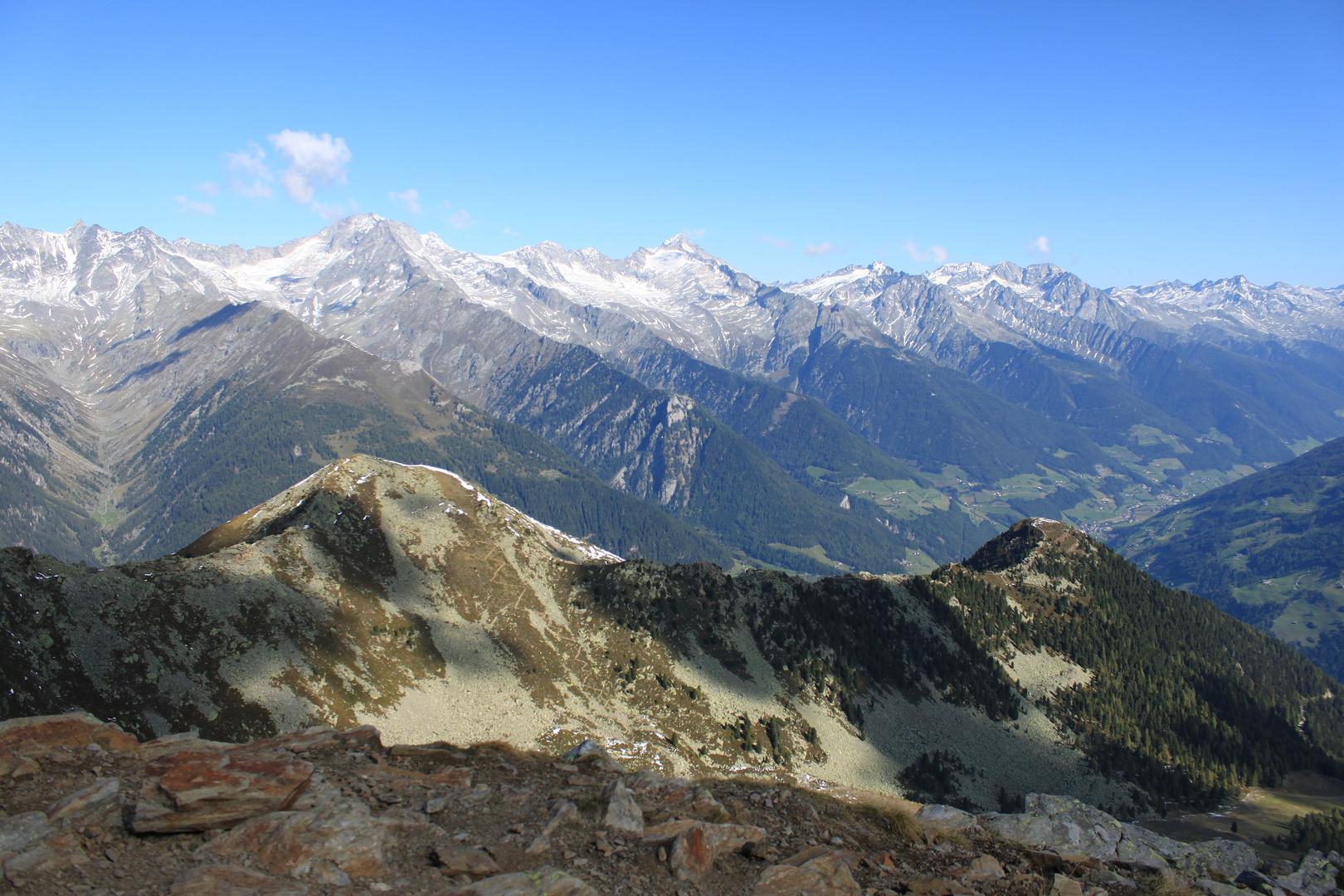 Ahrntalblick vom Speikboden / Südtirol