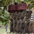 Ahu Nau Nau in Anakena auf der Osterinsel Rapa Nui
