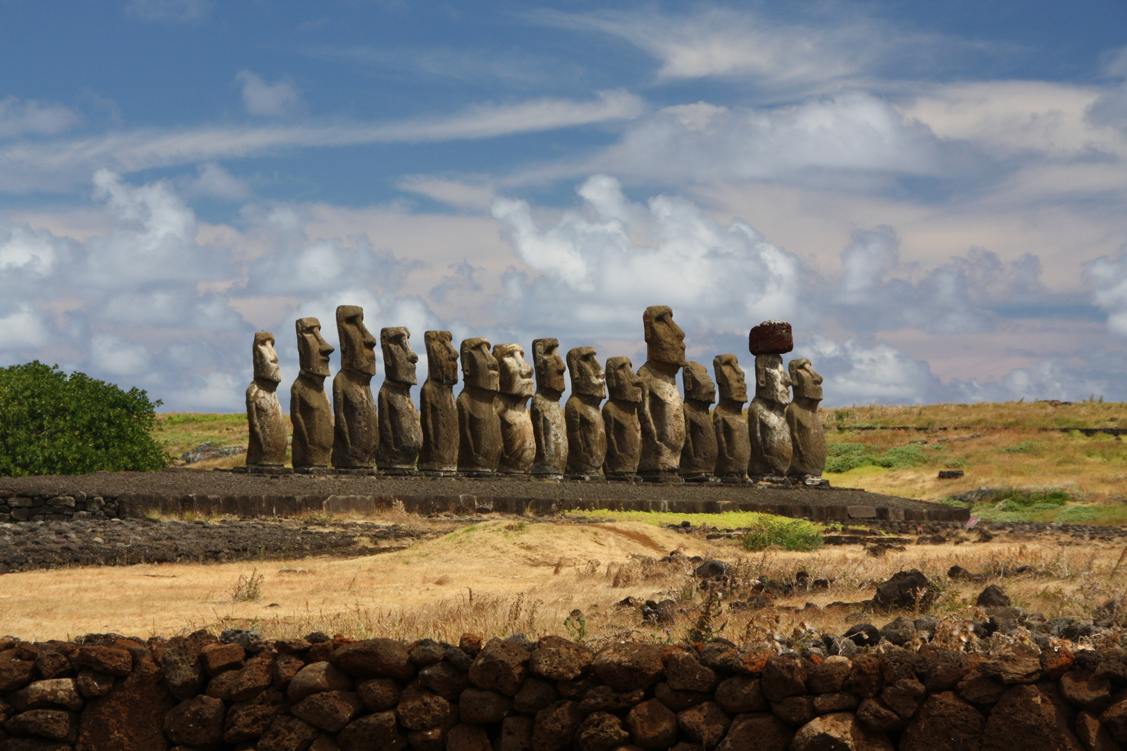 Ahu Tongariki auf Rapa Nui (Osterinsel)