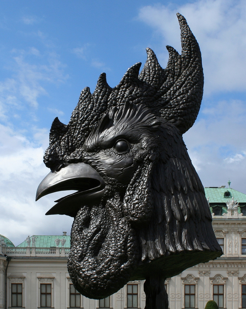 Ai Weiwei: Hahn aus dem "Circle of Animals/Zodiac Heads" im Belvedere