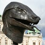 Ai Weiwei: Schlange aus dem  "Circle of Animals/Zodiac Heads" im Belvedere