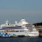 Aida Aura am neuen Kreuzfahrtanleger in Hamburg