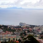 AIDA Bella im Hafen von Funchal vom Aussichtspunkt aufgenommen