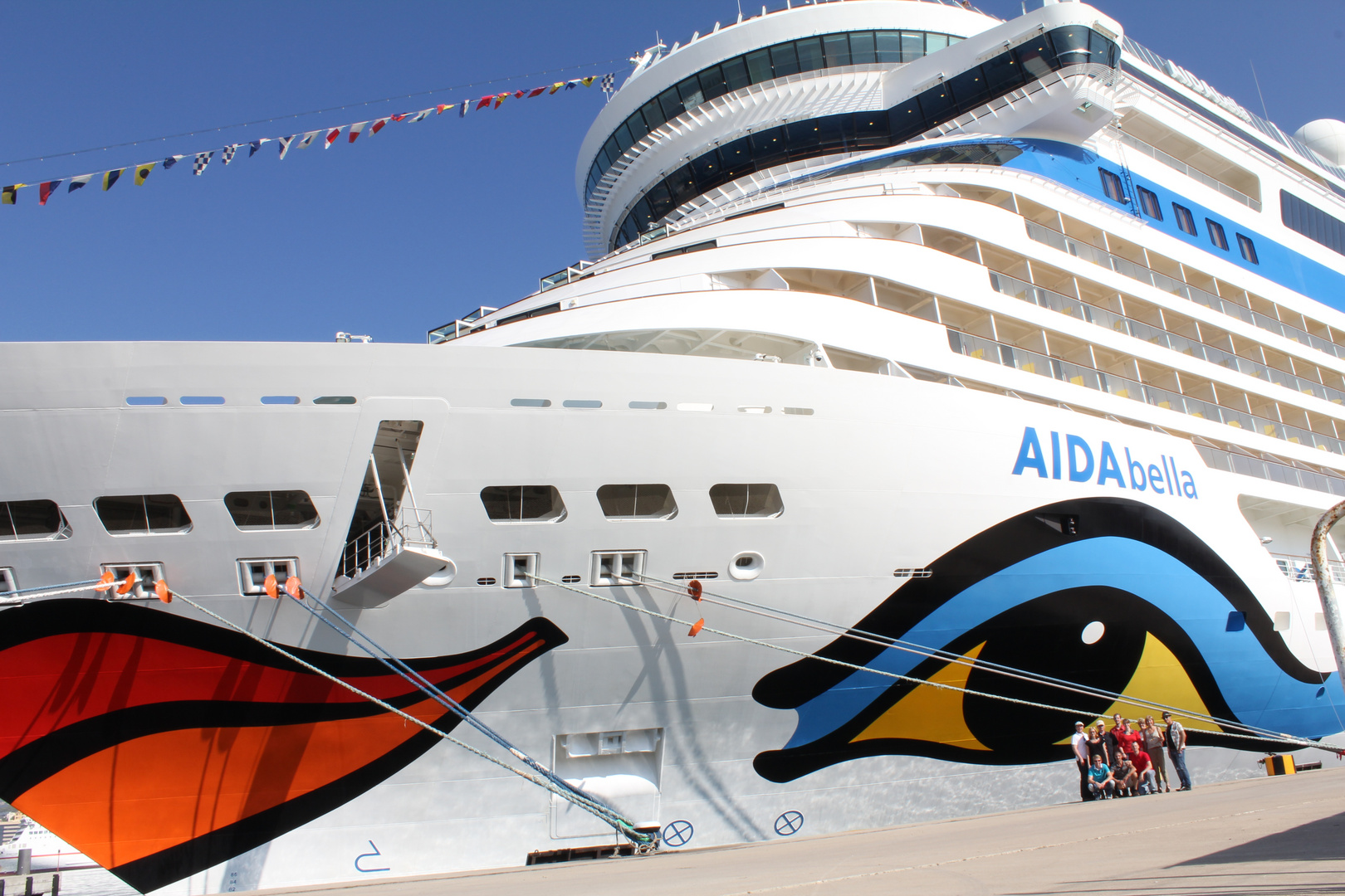 AIDA bella im Hafen von Mallorca