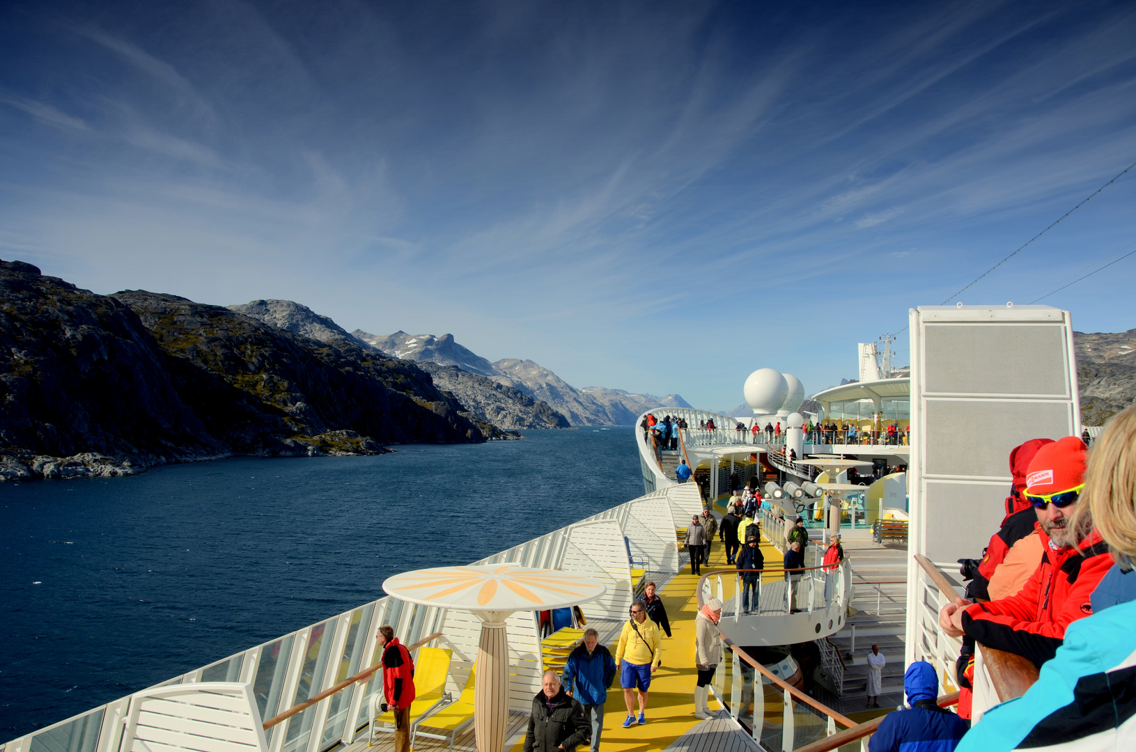 Aida Bella in Grönland Prinz Christian Sund Passage