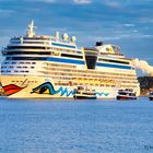 AIDA bim Ablegen in Warnemünde