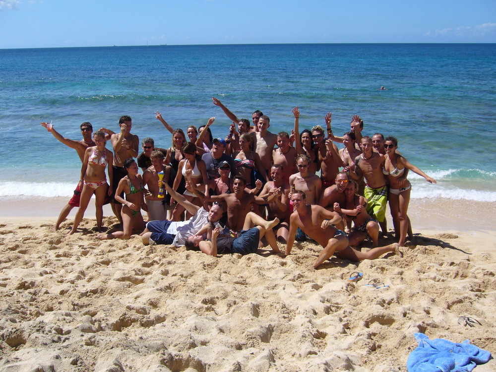 AIDA-Crew Strandparty in der Karibik