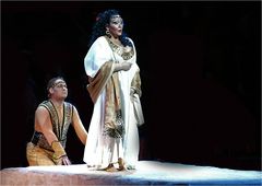 Aida Premiere in der SAP Arena Mannheim 19.5. - Radames und AIda -