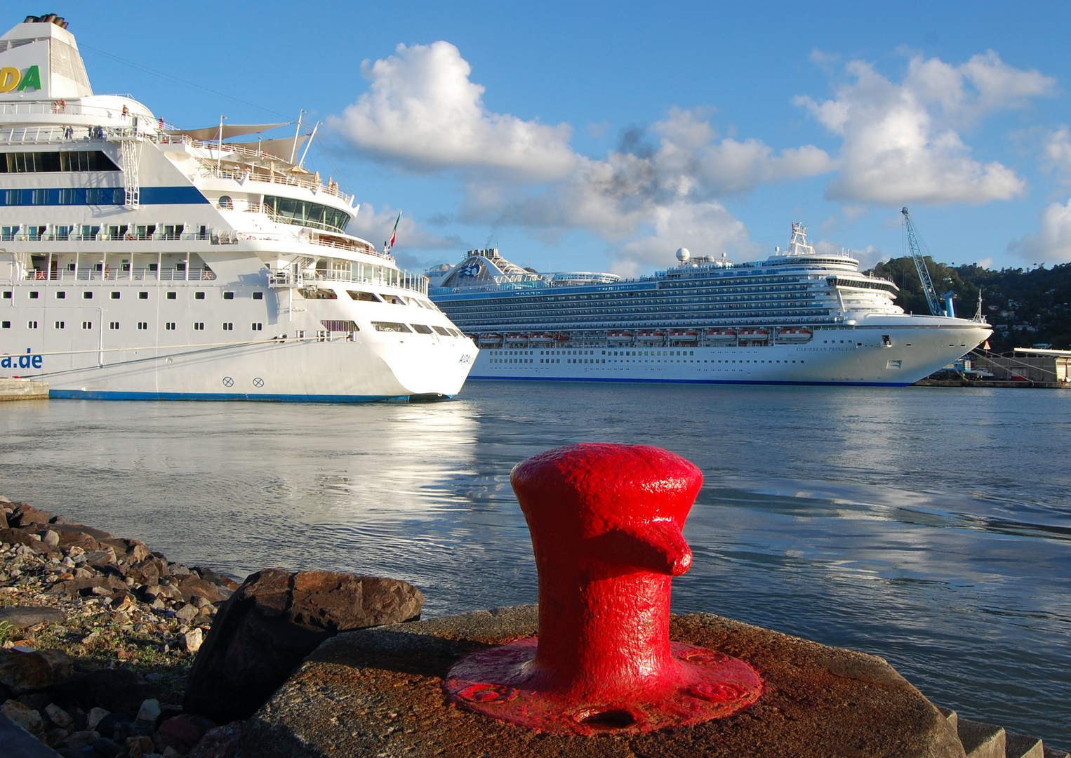 Aida und Caribbean Princess in St. Lucia