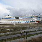 AIDAbella im Becken der Meyer Werft im März 2008