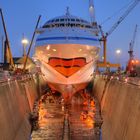 AIDAblu in der Lloyd Werft Bremerhaven