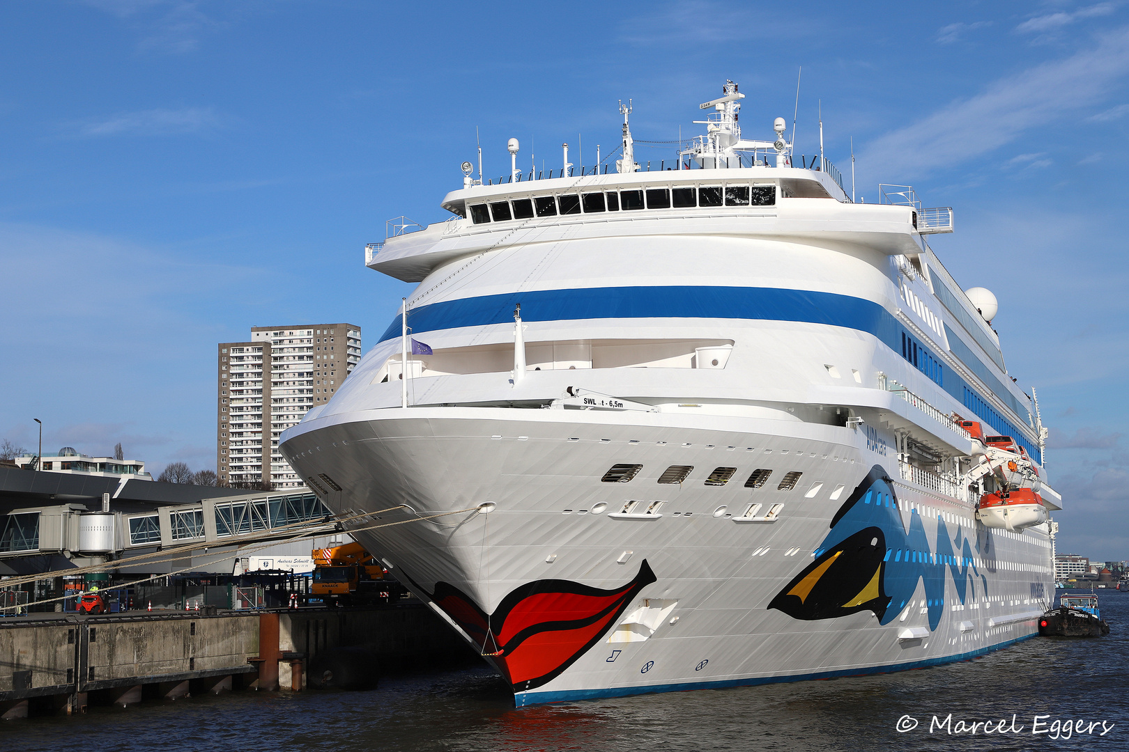 AIDAcara am Cruiseterminal Altona