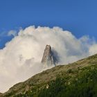 Aiguille du Dru im Nebel