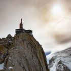 Aiguille du Midi im Sand-Föhnrausch