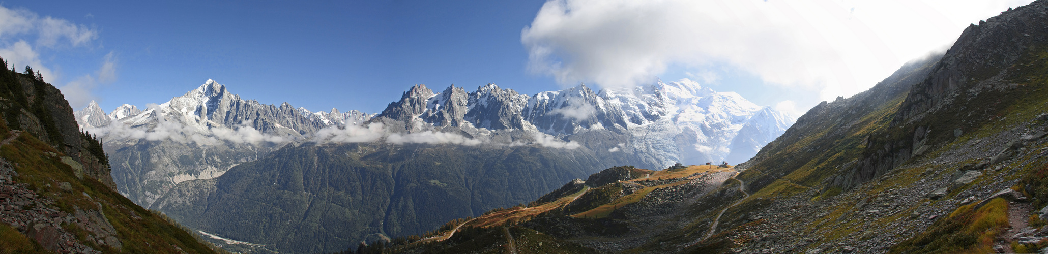 Aiguille Verte with Grand Balcon du Nord (France)