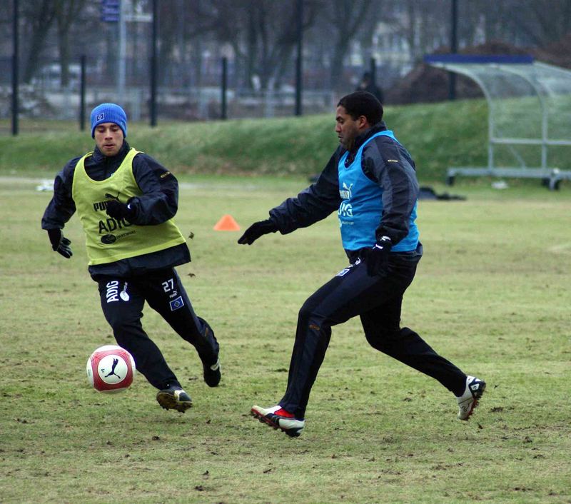 Ailton und Alex Laas (HSV)