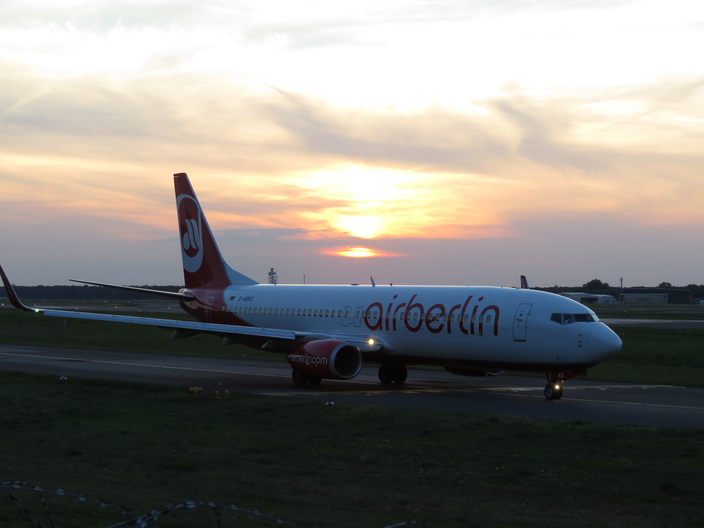 Air Berlin am Abend [Berlin-Tegel]