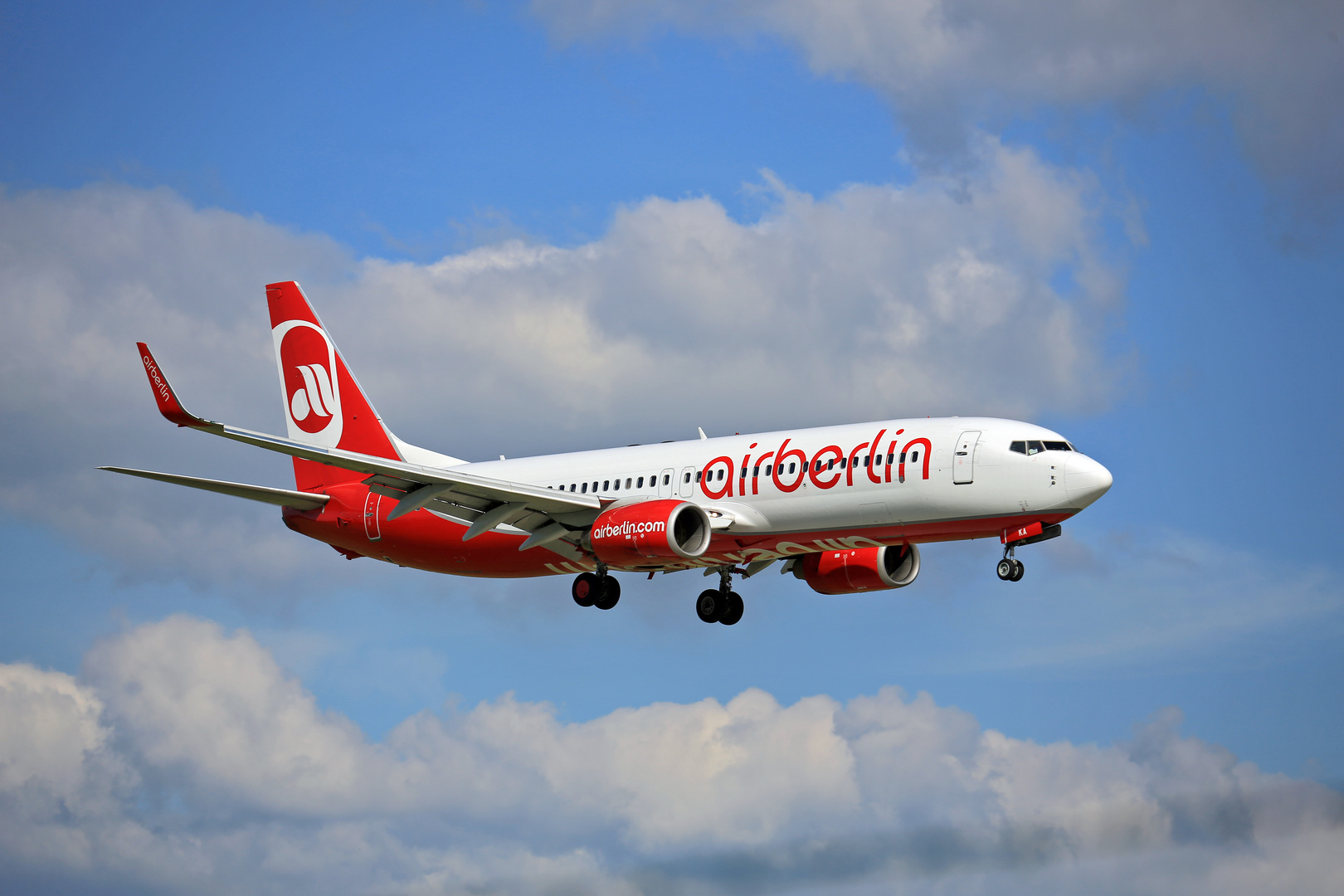 Air Berlin Anflug auf Dresden