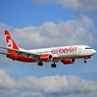 Air Berlin Anflug auf Dresden