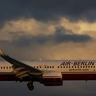 Air Berlin im Abendrot